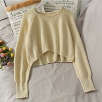 Comfy Solid Loose O-Neck Sweater