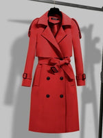 Double-breasted Long Trench Coat