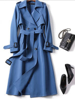 Double-breasted Long Trench Coat