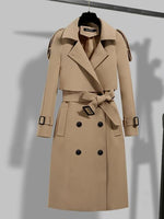 Double-breasted Long Trench Coat