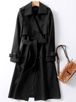 Double-breasted Long Trench Coat